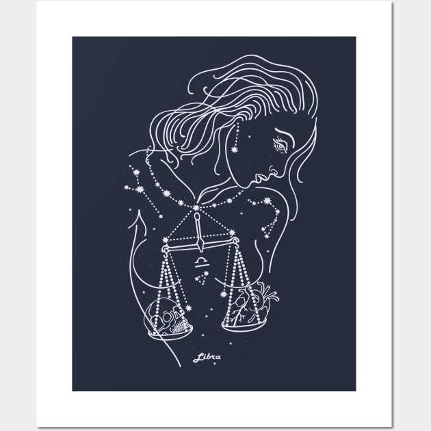 Libra zodiac sign Wall Art by CatyArte